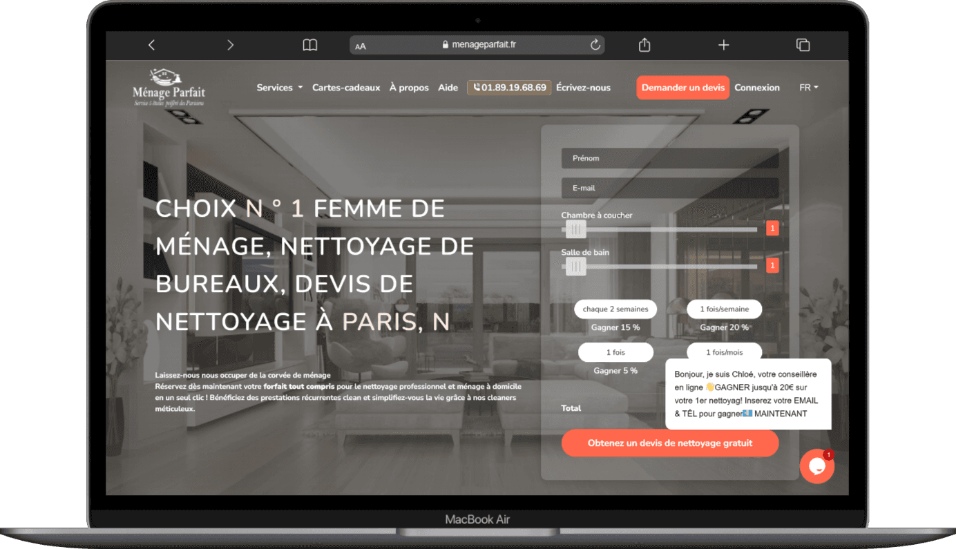 Menage Parfait Services - Office & house Cleaning screenshot