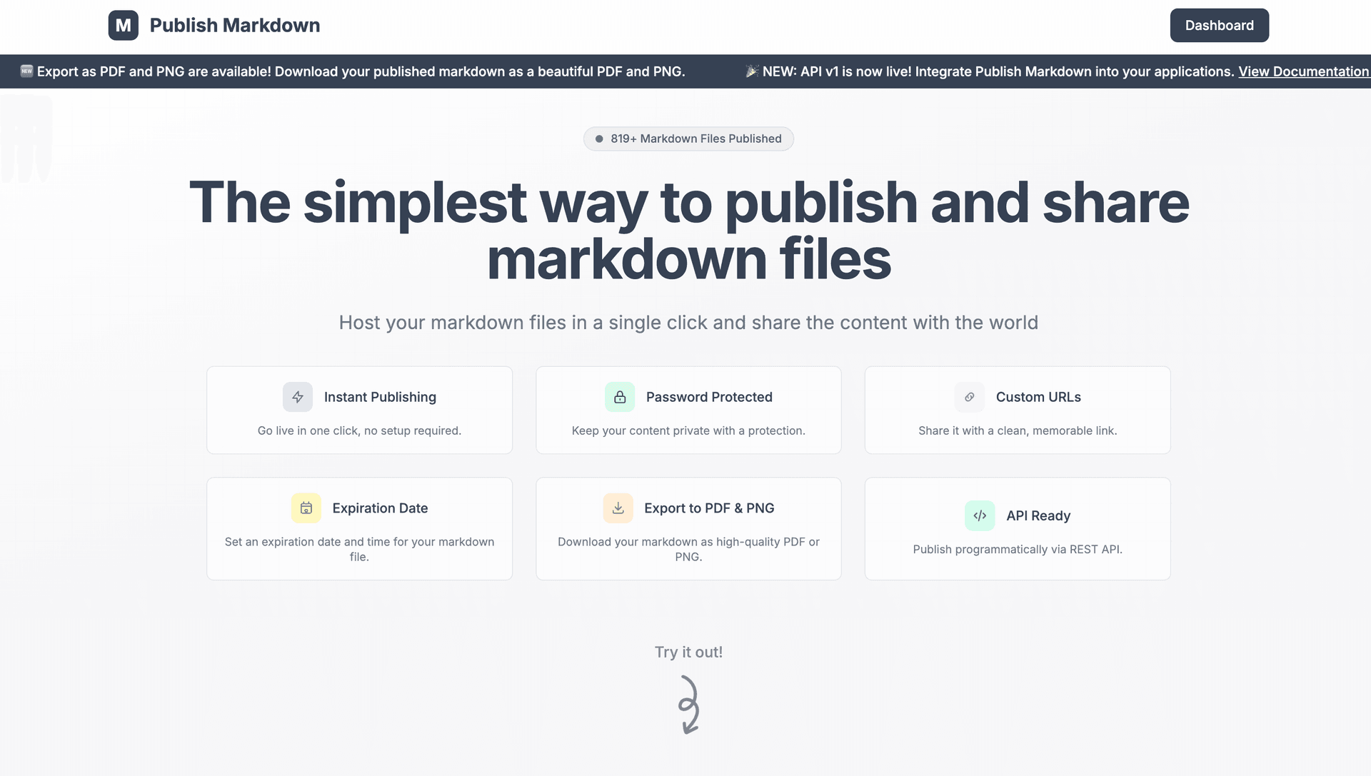 Publish Markdown screenshot