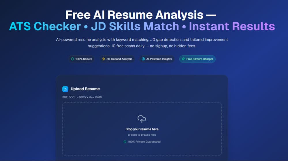AI ATS Checker screenshot