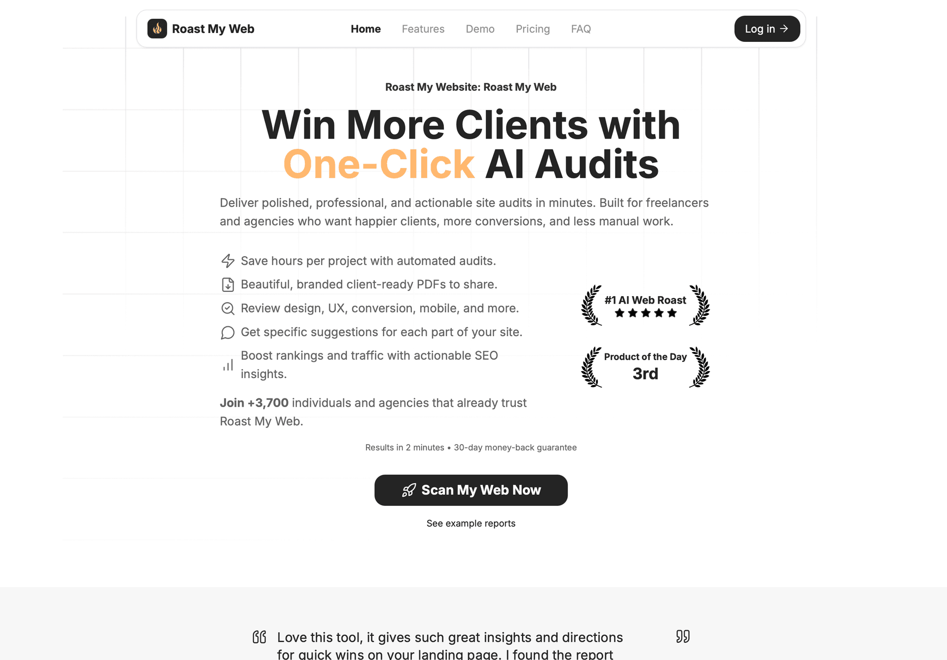 Roast My Web screenshot