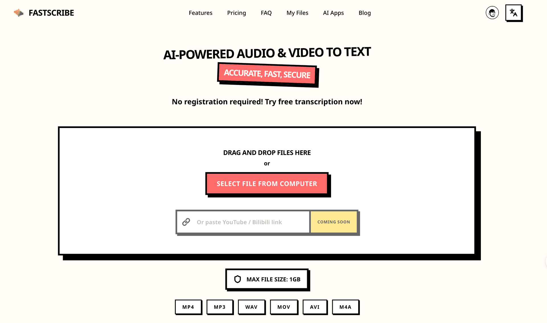 FastScribe screenshot