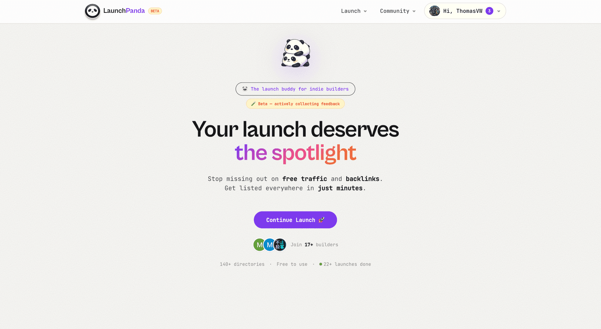 Launch Panda screenshot