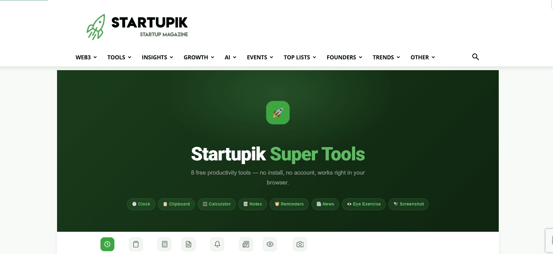 Startupik Super Tools screenshot