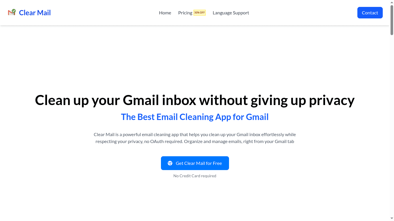 Clear Mail for Gmail screenshot
