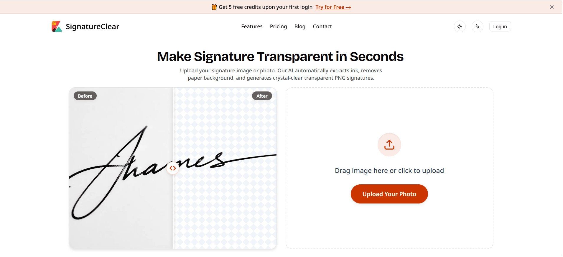 SignatureClear screenshot