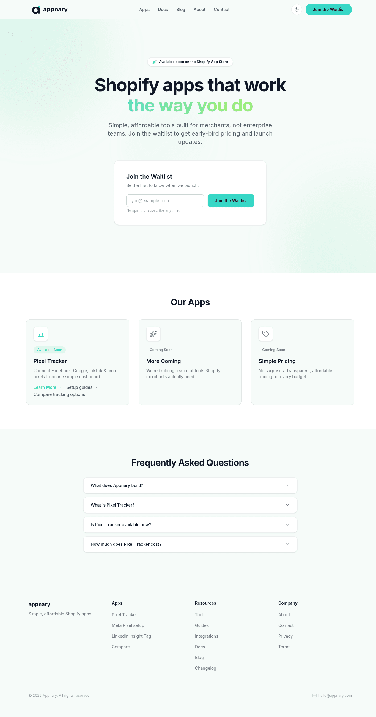 Appnary screenshot